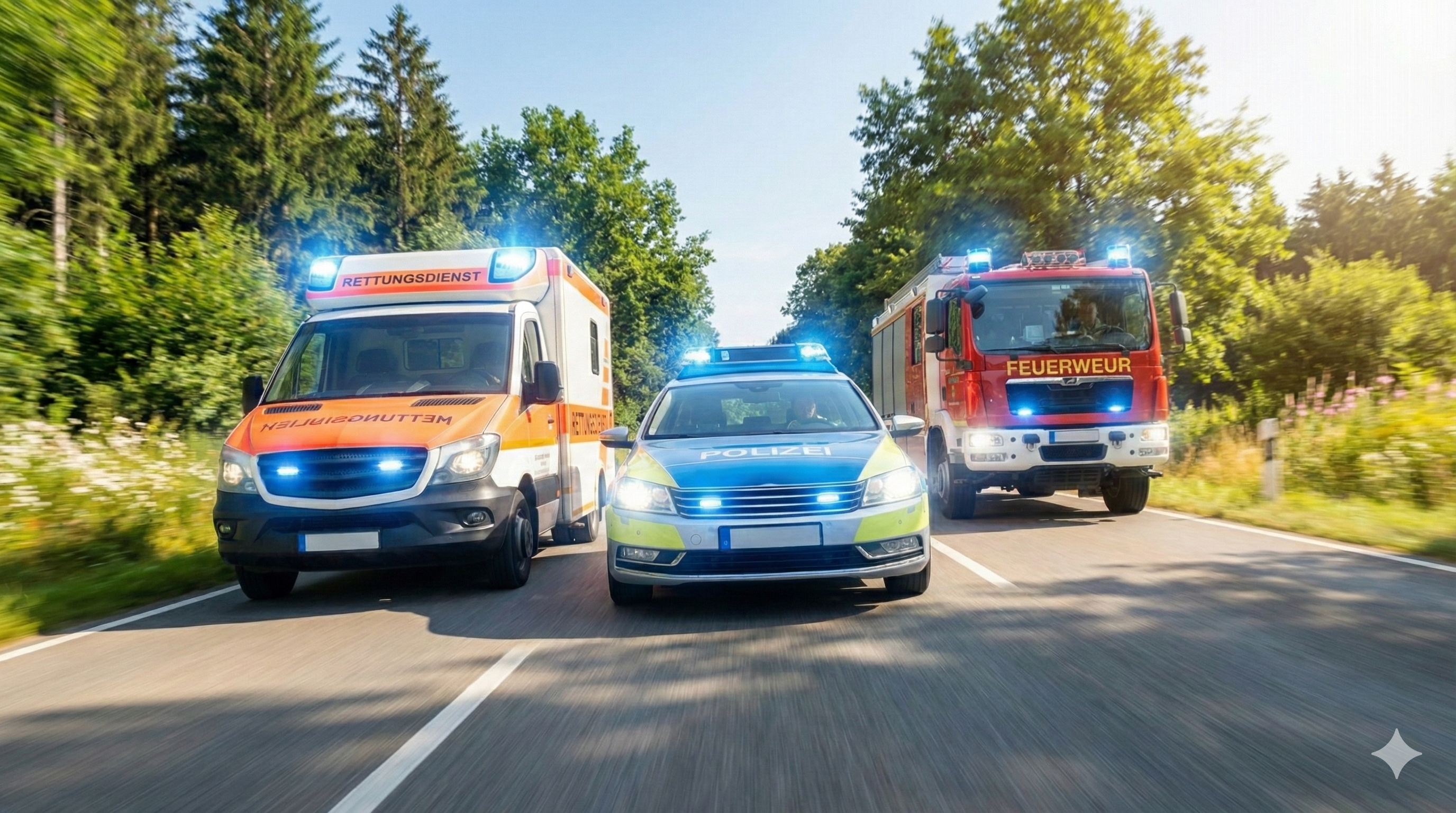 Einsatzszene im Rettungsdienst